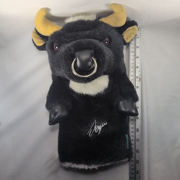 Sergio Garcia Golf Club Cover Bull Pro Nose Ring Horns 12" Winning Edge Designs - Picture 10 of 16